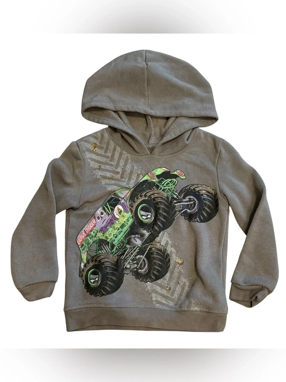 Monster Jam Boys Sweatshirt 4T Gray Monster Truck Graphic Pullover